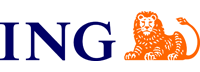 Het logo van de ING bank